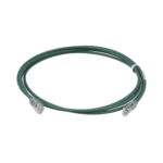 Cable de Parcheo UTP Cat6A, CM/LSZH, Diámetro Reducido (28AWG), Color Verde, 3 ft