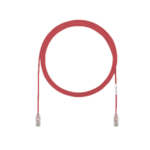Cable de Parcheo UTP Cat6A, CM/LSZH, Diámetro Reducido (28AWG), Color Rojo, 50ft