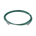 Cable de Parcheo UTP Cat6A, CM/LSZH, Diámetro Reducido (28AWG), Color Verde, 7ft
