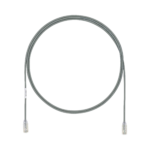 Cable de Parcheo UTP Cat6A, CM/LSZH, Diámetro Reducido (28AWG), Color Gris, 8ft