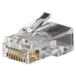Conectores modulares de datos RJ45/CAT5e, paquete de 100 unidades.