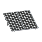 Montaje para 2 Paneles Solares, Riel "8" de 2700mm para Módulos con Espesor de 30-35mm, Velocidad de Viento Máx. 136km/h