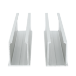 Juego de 2 Mini Rieles De Aluminio para Montaje de Módulos Solares en Techo (Instalación plana 0°). Incluye 4 Tornillos Perforantes.