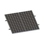 Kit De Minirieles Para Panel Solar Arreglo 1X2 Para Instalación Plano En Lámina