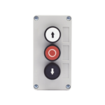 Botonera Triple Para Barreras Vehiculares, Operadores Corredizos y Abatibles.