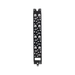 Panel Administrador de Cables Vertical para Gabinete FlexFusion™ de 42RU, Acepta Anillos en D, Anillos S1DR, S2DR y L; S1LR, S2LR, Color Negro