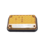 Luz de Advertencia de 7X4", Color Ambar, Con Luz de Trabajo, Ideal para Ambulancias