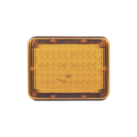 Luz de Advertencia de 9X7", Color Ámbar, Ideal para Ambulancias