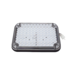 Luz de Advertencia de 9X7", Bicolor Rojo/Claro, Ideal para Ambulancias