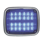 Luz de advertencia de 8 X 6", Color Azul, SAE,  IP67, Ideal para Ambulancias