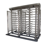 Torniquete De Paso Doble de Cuerpo Completo con Puerta Lateral y Rehilete de Acceso / Fabricado en Acero Inoxidable Grado 304 /