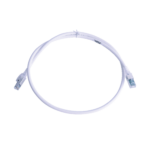 Patch Cord Z-MAX Cat6A S/FTP, CM/LS0H, 3ft, Color Blanco, Versión Bulk (Sin Empaque Individual)