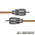 Cable Coaxial RG-142/U de 110 cm, con conectores UHF Macho a UHF Macho (PL-259).