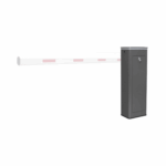 Barrera Vehicular Izquierda / Soporta Brazo de Hasta 3 m / Apertura en 1.5 s / Final de Carrera Ajustable por Programación / Movimiento Fluido / Diseño Elegante Color Gris / Con Corona Semaforizada