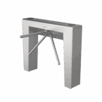 Torniquete Estético Trípode Bidireccional de Acero Inoxidable / 2 Millones de Ciclos MCBF / Interior y Exterior Protegido / LEDs indicadores de Entrada y Salida / Tipo Puente