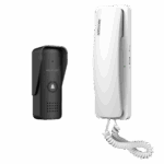 Kit de Audioportero Analógico a 2 Hilos / Apertura de 2 Puertas / Diferentes Tonos y Volúmenes de Timbre / Protección IP55