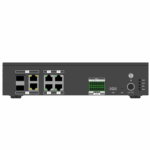 Terminal Server para Tráfico Inteligente / 8 Canales Hasta 20MP / 8TB HDD / 4 Puertos Ethernet 100M + 2 Puertos Gigabit / Exterior IP67 / Protocolos H.264-H.265 / Gestión de Tráfico y Video