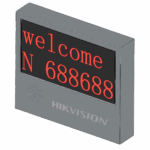 Pantalla LED Exterior de Entrada y Salida / 2 Líneas / 8 Caracteres / 2 Colores / Resolución 64x32 / IP54