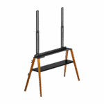 Soporte de TV Easel Studio TV Floor Stand | Compatible VESA 200x200 a 600x400 | Para Pantallas de hasta 75 Pulgadas | Capacidad de Peso 40 kg | Altura Ajustable 905-2590 mm | Incluye Cable Anti-Caída