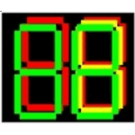 Semáforo de Cuenta Regresiva DX-3-T-1 / LED / Colores Tricolor / Carcasa PC + ABS / Protección IP53 / Visualización Simultánea de Tiempo y Colores