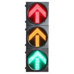 Semáforo de Tráfico Vertical / LED de Cuatro Elementos / Luces Rojas, Amarillas y Verdes / Carcasa PC y ABS / Acabado Mate / Protección IP53 / Transformador AC 24 V / Peso 20 kg