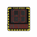 Radar de Velocidad/ Pantalla LED / Detección de Velocidad en Tiempo Real / Rango de Detección de 100 m / Hasta 32 Objetivos Detectados / IP66 / Compatible con Wi-Fi y Ethernet