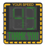 Pantalla LED de Señalización de Velocidad por Radar / Detección de Velocidad en Tiempo Real / Rango de Detección de 100 m / Hasta 32 Objetivos Detectados / Pantalla LED de Alta Visibilidad / Instalación en Carril o Later