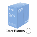 Cable de Red U/UTP Cat6 23AWG / Cumple ANSI/TIA-568.2-D / RoHS 2.0 / CPR Fca / Longitud 305 m / PVC Blanco / Resistencia a la Tracción y Compresión / Operación -20°C a 70°C