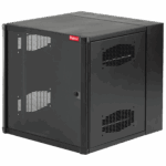 Gabinete AccessPlus de Montaje en Pared de 19in, Rieles Numerados y Roscados #10-32, Puerta con Ventana de Seguridad, 600 mm de Ancho, 762 mm de Profundidad, 26 UR, Color Negro