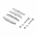 Accesorio de Empalme (Unión), Para Conexión de Escalerilla Recta, Curvas Interiores y Exteriores, de Acero, Color Blanco