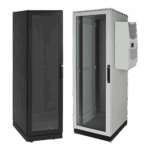 Gabinete de Telecomunicaciones ProLine V/D, 700 mm de Ancho, 800 mm de Profundidad, Compatible Con Aire Acondicionado Tipo G28, 42 UR, Color Negro