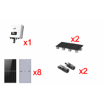 Kit Solar Interconexion 5kW 220Vca / Inversor AFORE / 8 Paneles de 640W / Montaje Incluido