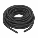 Manguera hermética flexible tipo PolyTuff no metálica, negra de 3/4", 100 pies. Uso comercial/industrial.