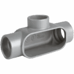 Caja Condulet Tipo T de 1-1/4" / Aluminio libre de Cobre/ NEMA 3 / Color Gris.