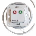 Módulo Asistencial de Empotrar IP67 / Material ABS Antimicrobiano / Botón Cancelación / Indicador Luminoso de Alarma y Presencia / RS485 / Compatible Cajas Europeas y Americanas