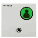 Módulo de 1 botón para empotrar con conexión Jack para pulsadores de cama NX0881 CON LECTOR RFID y señalización acustica