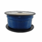 Cable Eléctrico Color Azul Calibre 14 / UL 1015-1230 / 600 Voltios / Temperatura 105°C Seco 75°C Húmedo / Cobre Estañado Clase K / Aislante PVC Retardante de Llama VW-1 / Resistente a Humedad Abrasión Ácido Combu