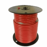 Cable Para Batería Color Rojo Calibre 1 AWG / Rollo de 100 Pies / Cobre Estañado Clase K / 600-1000V / 105°C Seco 75°C Húmedo / Resistente a Llama VW-1 / Flexible Extra / UL 1426 BC-5W2