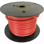 Cable para Batería Marina Cobra 2 AWG / 100 Pies / Cubierta PVC Retardante de Llama Roja / Cobre Estañado Clase K / 600V / Temperatura 105°C Seco y 75°C Húmedo / Cumple UL 1426, UL Listed BC-5W2 y ABYC