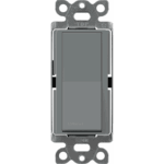 Interruptor Claro, 3 Hilos, 15A, Color Gris