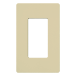 Placa de pared 1 espacio, para atenuador (dimmer), switch ó control remoto inalámbrico LUTRON.