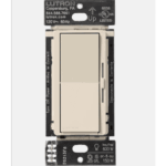 (Caseta Wireless) Atenuador de pared. Aumenta/Disminuye Intensidad de Iluminación.  No requiere cable neutro. 150W LED / 600W INC/HAL