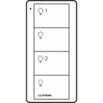 Control PICO 4 botones, 2 grupos, complemente con un atenuador o switch on/off