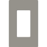 Placa de pared 1 espacio, para atenuador (dimmer), apagador ó control remoto inalámbrico LUTRON.