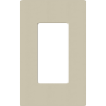 Placa de pared 1 espacio, para atenuador (dimmer), apagador ó control remoto inalámbrico LUTRON.