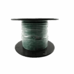 Cable Marino Primario Color Verde Calibre 10 AWG / 100 Pies Rollo / Retardante de Llama PVC Verde / Cobre Estañado Clase K / 600V 105°C / Cumple UL 1015-1028-1230-1231 / Grado Marino