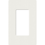 Placa de pared 1 espacio, para atenuador (dimmer), apagador ó control remoto inalámbrico LUTRON.