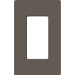 Placa de pared 1 espacio, para atenuador (dimmer), apagador ó control remoto inalámbrico LUTRON.