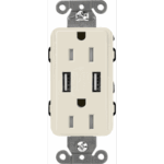 Receptáculo 15 A con puerto USB