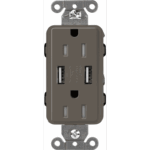 Receptáculo 15 A con puerto USB